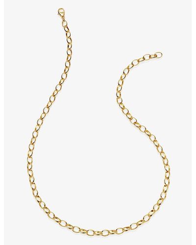 Astley Clarke Biography Thick 18ct Yellow Gold-plated Vermeil Sterling-silver Chain Necklace - Metallic