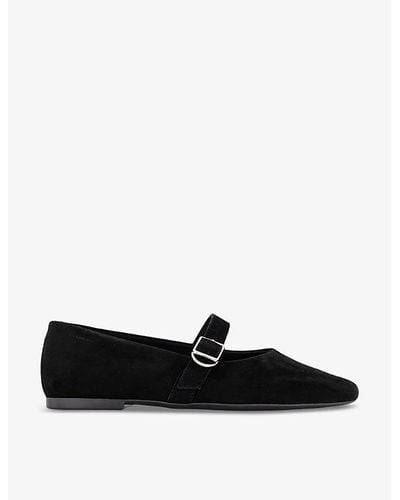 Vagabond Shoemakers Jolin Strap-fastened Leather Ballet Flats - Black