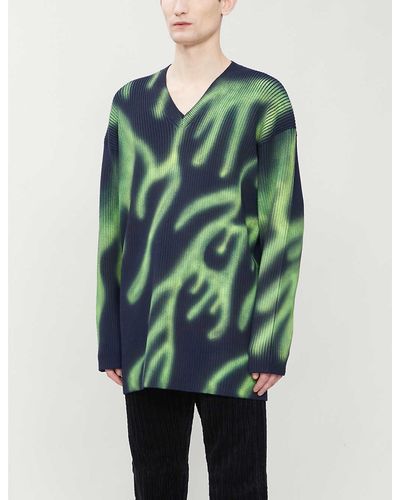 balenciaga jumper green