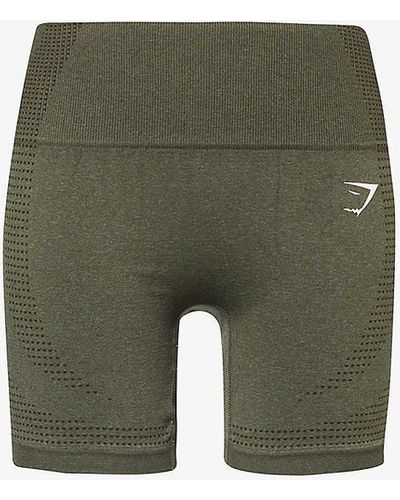 GYMSHARK Vital Seamless 2.0 Stretch-jersey Shorts X - Green