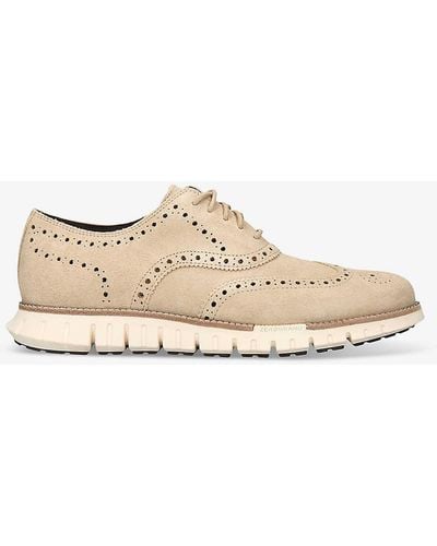 Cole Haan Zerøgrand Wingtip Leather Oxford Shoes - White