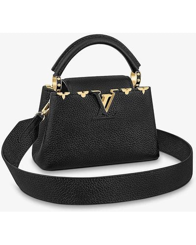 Louis Vuitton Capucines Mini Leather Top-handle Bag - Black