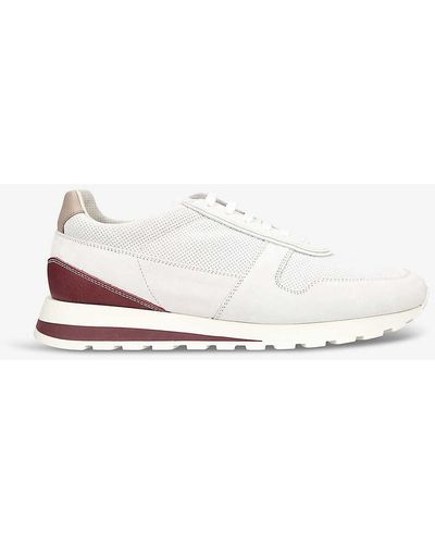Brunello Cucinelli Runner Suede Low-top Trainers - White