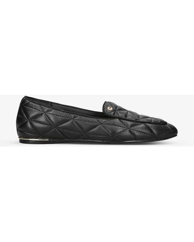 Carvela Kurt Geiger Loyal Quilted Leather Loafers - Black