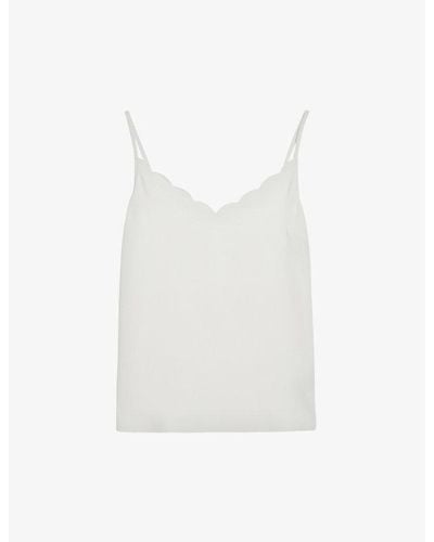 Ted Baker Siina Scalloped Woven Cami Top - White