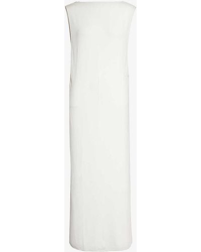 Jacquemus Capa Stretch-woven Maxi Dress - White