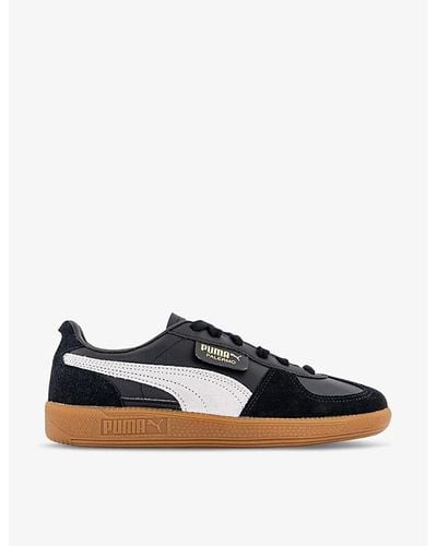 PUMA Palermo Logo-tab Suede Low-top Trainers 7. - Blue