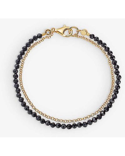 Astley Clarke Biography 18ct Yellow Gold-plated Vermeil Sterling-silver And Spinel Bracelet - Metallic