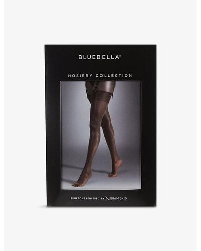 Bluebella Plain Semi-sheer Stretch-woven Stocking - Black