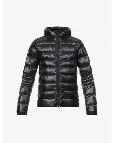 Canada Goose Crofton Quilted Recycled-nylon Hooded Jacket - Black