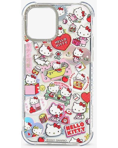 Skinnydip London Skinnydip X Hello Kitty Sticker Iphone Xr/11 Phone Case - Pink
