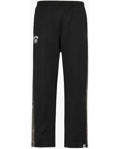 Aape Poly Brand-embroidered Woven jogging Botto - Black