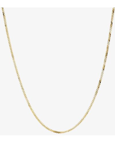 MEJURI Serpentine 14ct Yellow- Chain Necklace - White