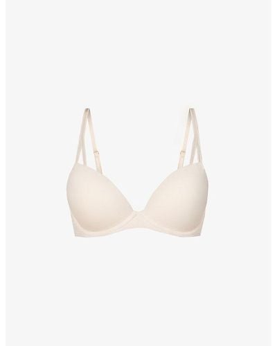 Calvin Klein Seductive Comfort Recycled Stretch-jersey Push-up Bra - White