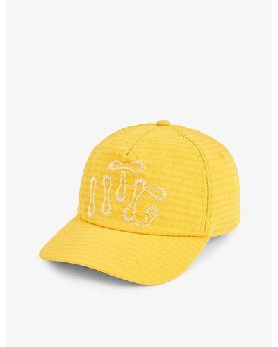 Honor The Gift Embroidered Woven Baseball Cap - Yellow