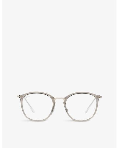 Ray-Ban Rx7140 Phantos-frame Acetate And Glass Eyeglasses - Natural
