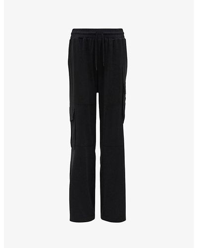 AllSaints Carissa Straight-leg Stretch-recycled Polyester Trouser - Black