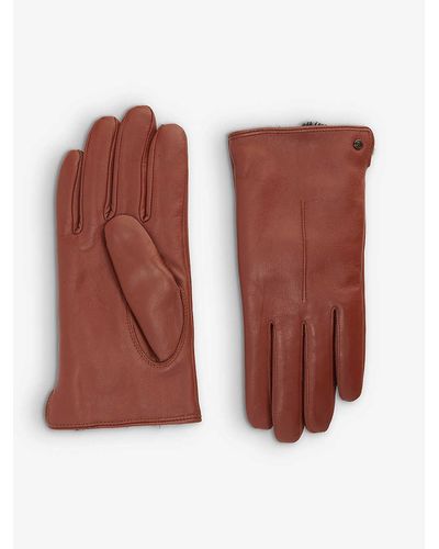 Dents Maria Leather Glove - Red