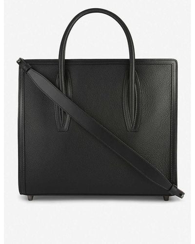 Christian Louboutin Paloma S Medium Leather Tote Bag - Black