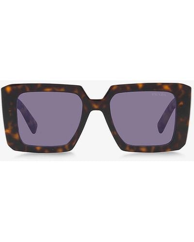 Prada Pr 23ys Symbole Acetate Sunglasses - Purple
