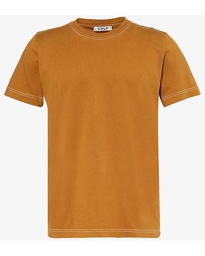 CDLP Regular-fit Cotton-blend Jersey T-shirt - Brown