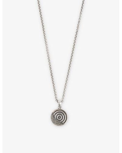 Serge Denimes Engraved 925 Sterling Necklace - Metallic