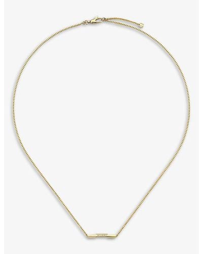 Gucci Link To Love 18ct Yellow-gold Necklace - Natural