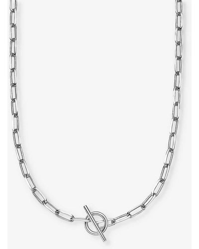 Astley Clarke Celestial T-bar Sterling-silver Chain Necklace - White