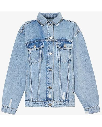 Anine Bing Rory Relaxed-fit Denim Jacket - Blue