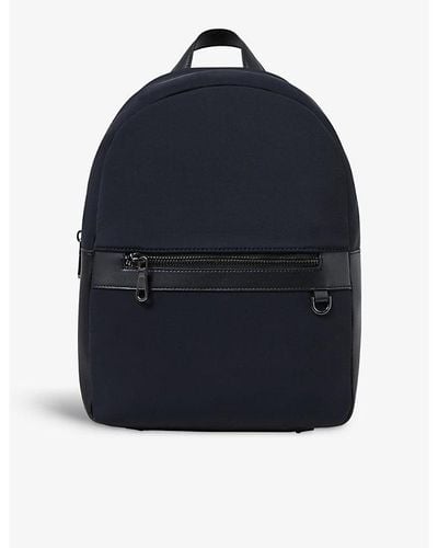 Reiss Drew Top-handle Nylon Backpack - Blue