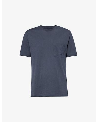 Vilebrequin Titus Brand-embroidered Cotton-jersey T-shirt X - Blue