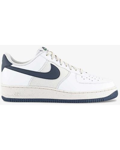 Nike Air Force 1 '07 Logo-embellished Leather And Mesh Low-top Trainers - White