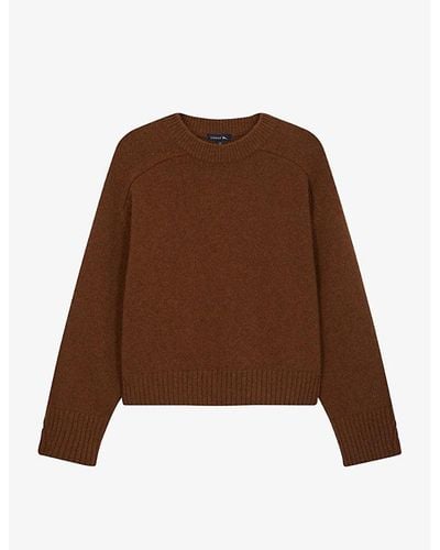 Soeur Will Relaxed-fit Wool-knit Sweater - Brown
