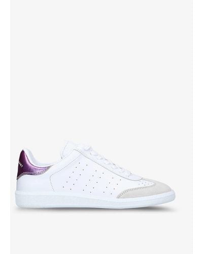 Isabel Marant Bryce Perforated Leather Trainers - White