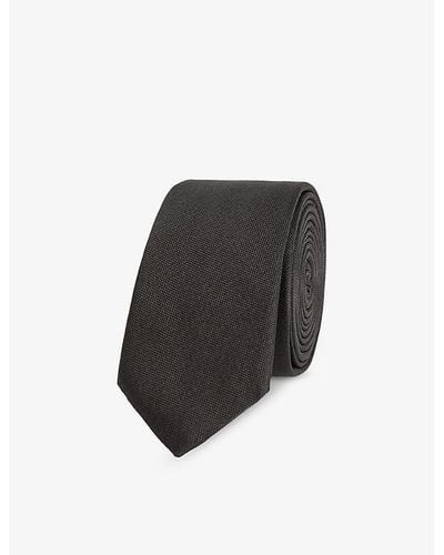 Givenchy Textured-weave Silk Tie - Black