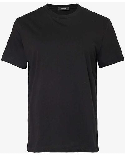 Wardrobe NYC Classic Round-neck Cotton-jersey T-shirt - Black