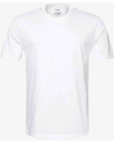 Eton Crewneck Organic Cotton-jersey T-shirt Xx - White