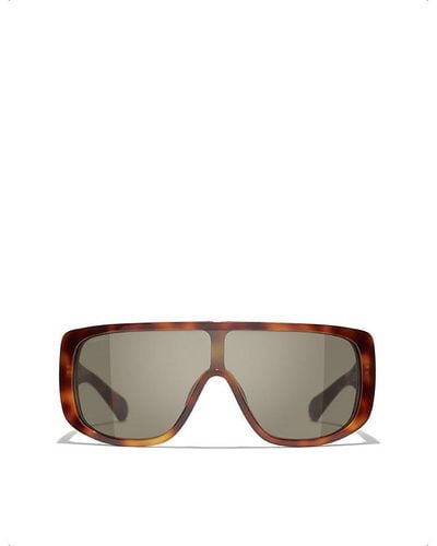 Chanel Shield Sunglasses - Gray