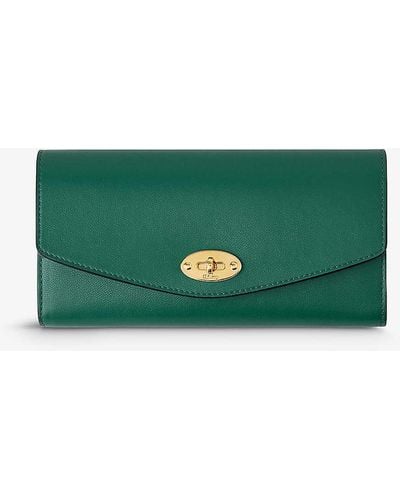 Mulberry Darley Leather Wallet - Green