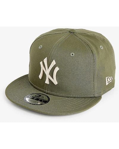 KTZ 9fifty New York Yankees Brand-embroidered Cotton Cap - Green