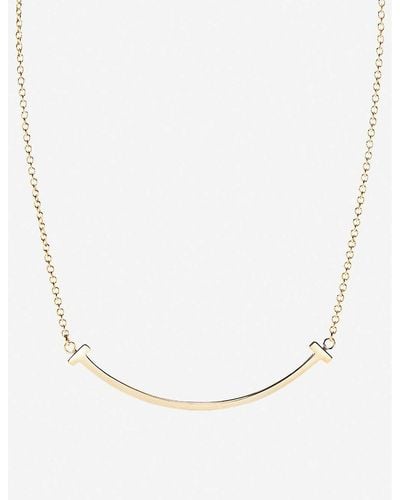 Tiffany & Co. Tiffany T Smile 18ct Yellow-gold Necklace - Natural