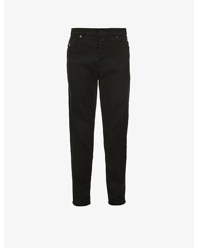 DIESEL D-fining Regular-fit Tapered Stretch-denim Jeans - Black