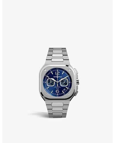 Bell & Ross Br05c-bu-st/sst Stainless Steel Watch - Blue