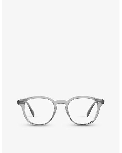 Oliver Peoples Ov5454u Desmon Round-frame Acetate Optical Glasses - White