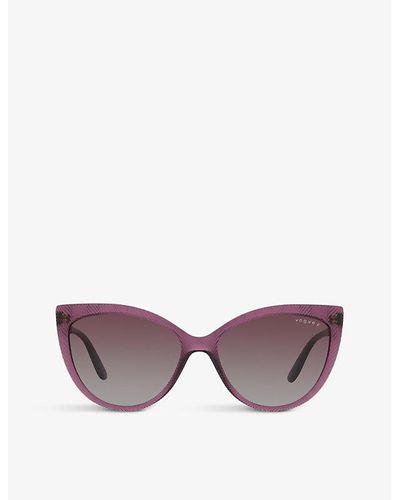 Vogue Vo5484s Polarised Transparent-injected Sunglasses - Purple