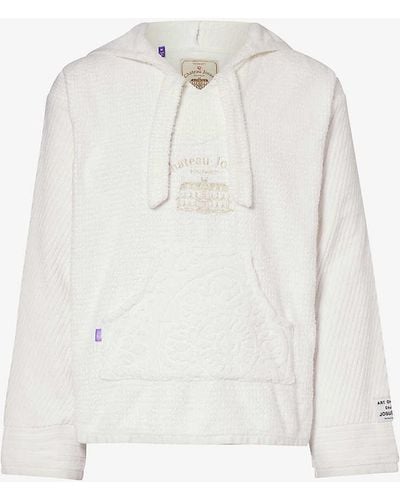 GALLERY DEPT. Beach Baja Graphic-plant Cotton-towelling Hoody - White