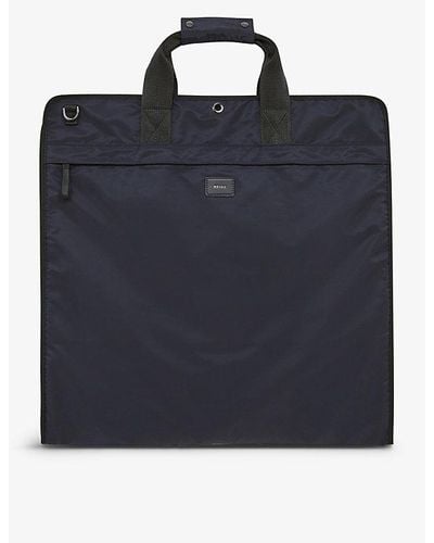 Reiss Dark Vy Callum Nylon Suit Bag - Blue