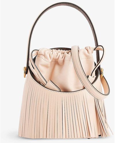 Etro Saturno Leather Cross-body Bag - Natural