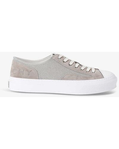 Givenchy City Contrast-sole Leather Low-top Trainers - White
