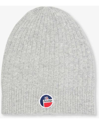 Fusalp Softy Brand-patch Wool And Cashmere-blend Beanie - White